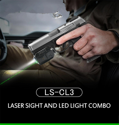 Militärische besteigbare taktische Taschenlampe CR123A 3V mit rotem grünem Laser