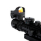belichteter Jagddoppelbereich des gewehr-3-10x40 mit rotem Dot Laser Sight